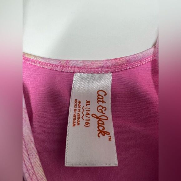 Cat & Jack Pink Short set Romper Girls size (14/16 XL) - Picture 3 of 9